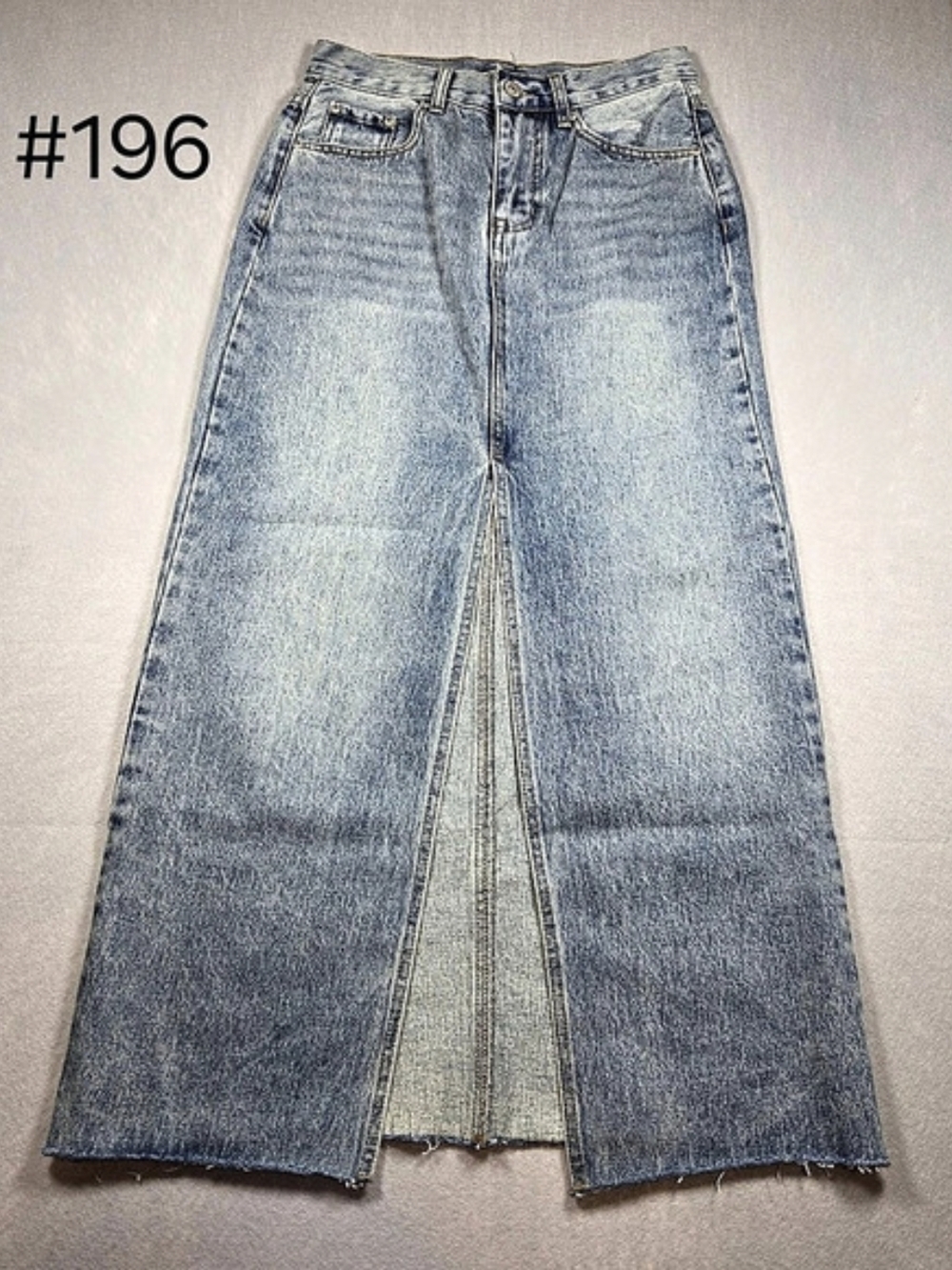 Steve Madden Avani Front-Slit Denim Maxi Skirt Women's Blue Denim Maxi Skirt